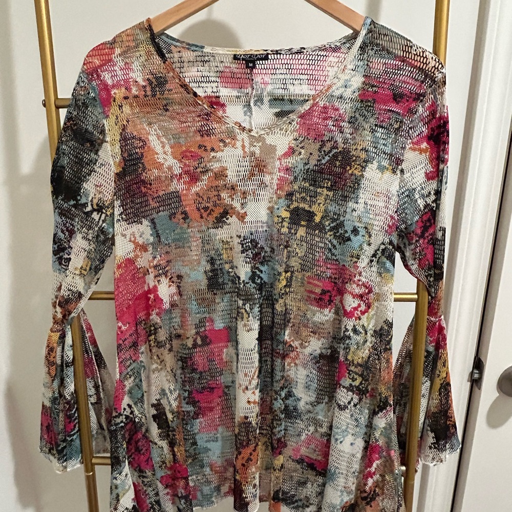 3for$20 Colorful Abstract Women's Blouse
